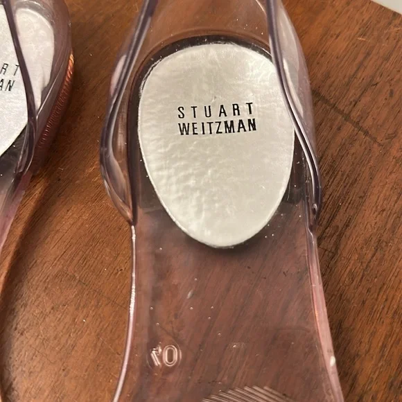 Stuart Weitzman jelly bow sandals. 9 - Picture 3 of 6